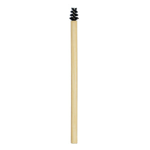Singular bamboo brow wand against white background